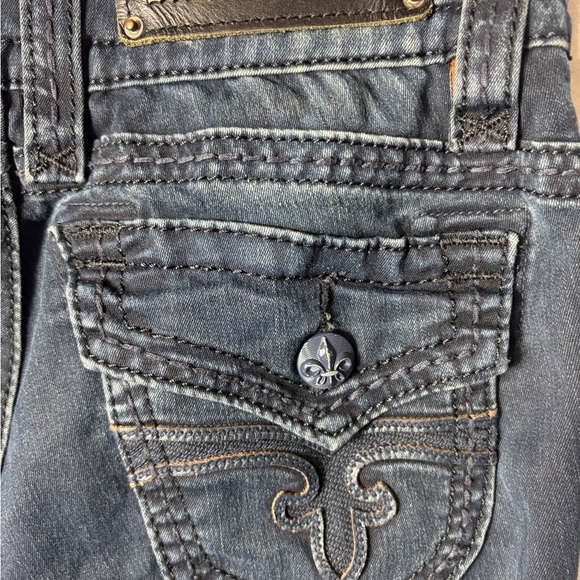Rock Revival Blue Jen Skinny Jeans Size 27 - Picture 4 of 4
